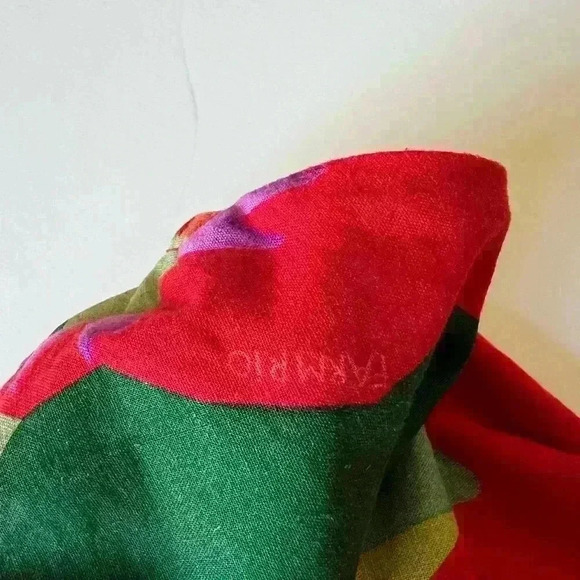 Farm Rio Heliconia Linen Blend Tropical Strapless Top. - Picture 3 of 7